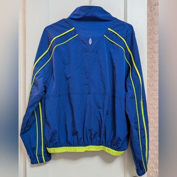 NWOT FP Movement Women's Varsity Blues Jacket Size Medium Free People Sapphire - Picture 4 of 7